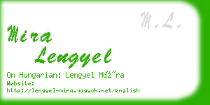 mira lengyel business card